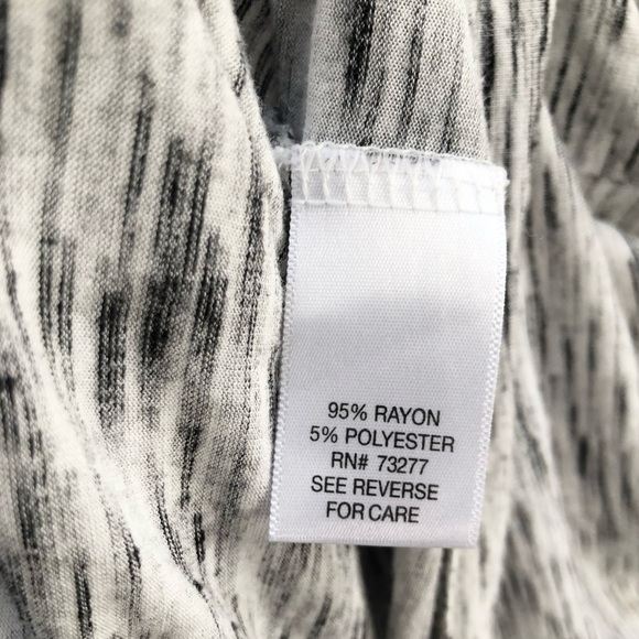 Black/White Patterned Scoop Neck Blouse, Airy, Loose Fitting & Comfortable - Picture 5 of 5